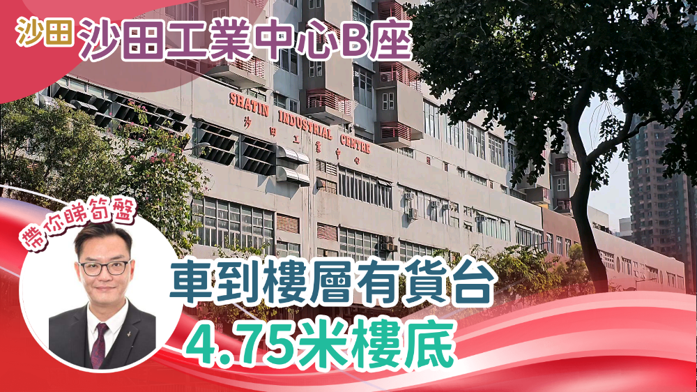 沙田工業中心 B座 地下單位｜工商樓盤｜中原工商舖