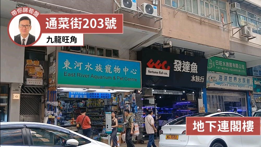 九龍旺角 通菜街203號 地下連閣樓|中原工商舖